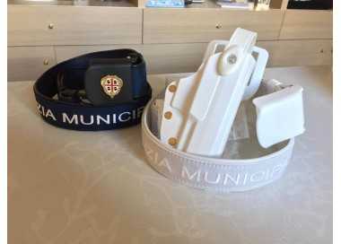 CINTURONE IN CORDURA CON PROFILI IN PVC E RICAMO