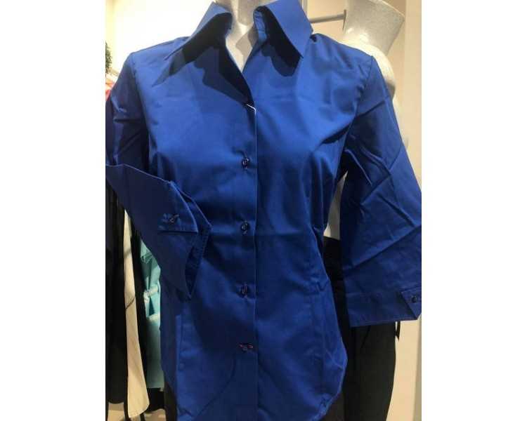 Camicia 3/4 blu