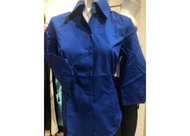 Camicia 3/4 blu